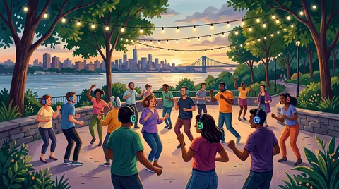 Silent Disco at Riverside Park — Summer on the Hudson