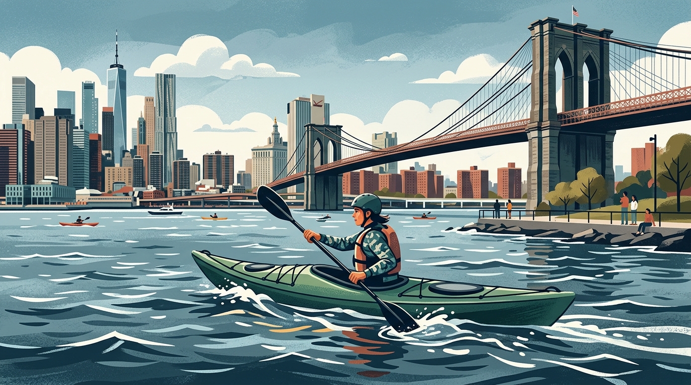 Kayaking - Brooklyn Bridge Park