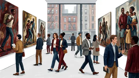 Benny Andrews: Migrants
