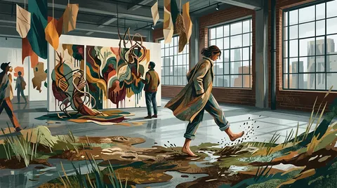 Firelei Báez: Feet squelching on wet grass, nourished by uncertainty